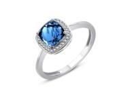 Bague Topaze Blue London Diamant Or Gris 750 - CR68559DWTL - Réf. CR68559DWTL