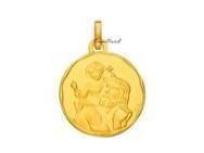 Médaille Saint Christophe Ronde 16 mm Or 750 - 596900 - Réf. 596900